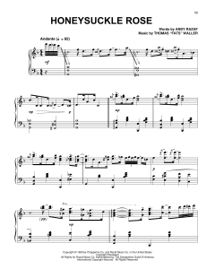 Honeysuckle Rose von Andy Razaf (Download) 