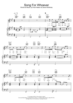 Song For Whoever von Ray Noble (Download) 