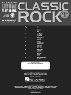 Drum Play-Along Vol. 2: Classic Rock 