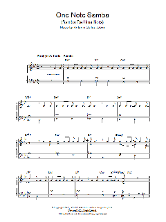 One Note Samba (Samba De Uma Nota) von Antonio Carlos Jobim (Download) 