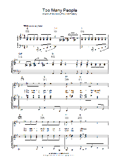 Too Many People von Paul McCartney (Download) 