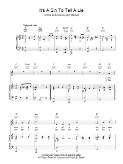 It's A Sin To Tell A Lie von Billy Mayhew (Download) 