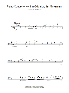 Piano Concerto No.4 In G Major, First Movement von Ludwig van Beethoven (Download) 