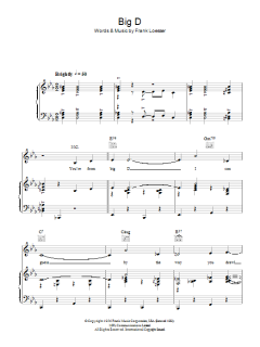 Big D von Frank Loesser (Download) 
