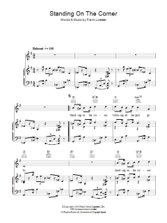 Standing On The Corner von Frank Loesser (Download) 