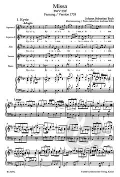 Frühfassungen zur h-Moll Messe (J.S. Bach) 