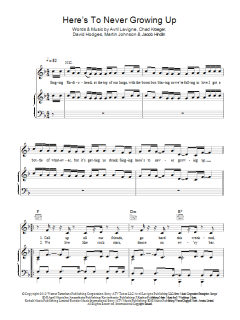 Here's To Never Growing Up von Avril Lavigne (Download) 