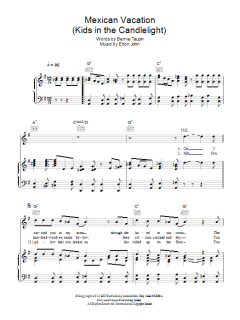 Mexican Vacation von Elton John (Download) 
