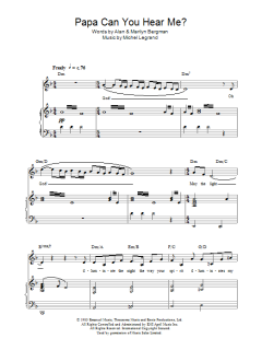 Papa Can You Hear Me? von Michel Legrand (Download) 