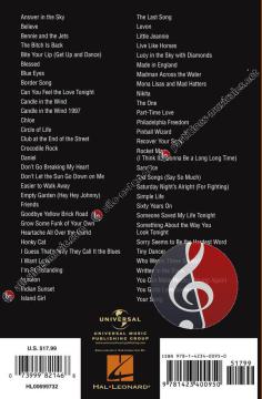 Elton John 60 Songs Guitar Chord Songbook 6x9 