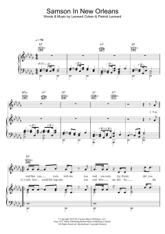 Samson In New Orleans von Leonard Cohen (Download) 