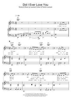 Did I Ever Love You von Leonard Cohen (Download) 