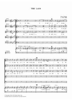Tibi Laus von Peter Philips (Download) 