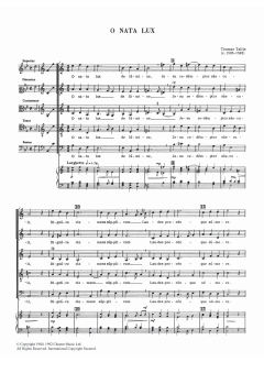 O Nata Lux von Thomas Tallis (Download) 
