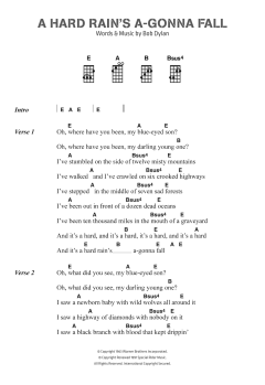 A Hard Rain's A-Gonna Fall von Bob Dylan (Download) 