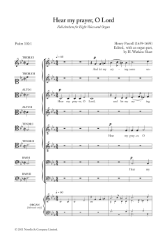 Hear My Prayer, O Lord von Henry Purcell (Download) 