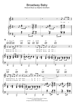 Broadway Baby von Stephen Sondheim (Download) 