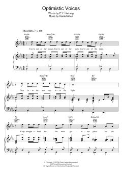 Optimistic Voices von Harold Arlen (Download) 
