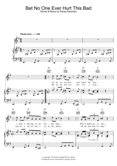 Bet No One Ever Hurt This Bad von Randy Newman (Download) 
