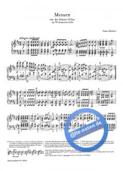 Menuett G-Dur op. 78 D 894 von Franz Schubert 