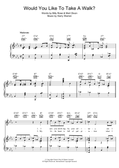Would You Like To Take A Walk? von Harry Warren (Download) 