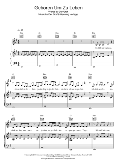 Geboren Um Zu Leben von Unheilig (Download) 