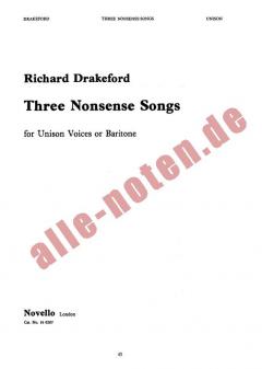 Three Nonsense Songs von Richard Drakeford 