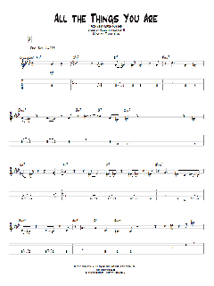 All The Things You Are von Jerome Kern (Download) 