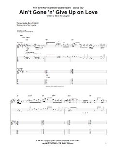 Ain't Gone 'n' Give Up On Love von Stevie Ray Vaughan (Download) 
