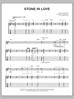 Stone In Love von Journey (Download) 