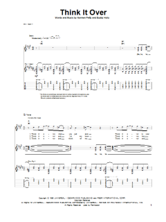 Think It Over von Buddy Holly (Download) 