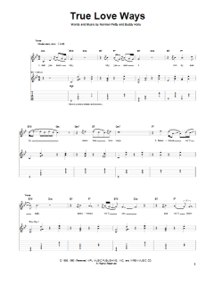 True Love Ways von Buddy Holly (Download) 
