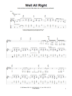 Well All Right von Buddy Holly (Download) 