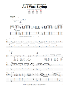 As I Was Saying von Jack Johnson (Download) 