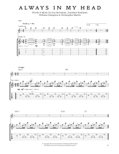 Always In My Head von Coldplay (Download) 