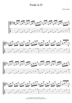 Etude In D von Kris Lennox (Download) 