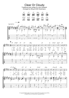 Clear Or Cloudy (as performed by Sting and Edin Karamazov) (Download) 