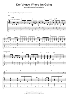 Don't Know Where I'm Going von Rory Gallagher (Download) 