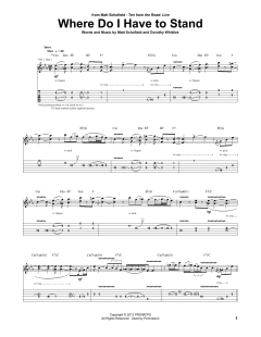 Where Do I Have To Stand von Matt Schofield (Download) 