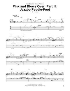 Pink And Blows Over: Part III: Jazzbo Paddle-Foot von Steve Vai (Download) 
