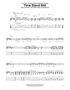 Time Stand Still von Rush (Download) 