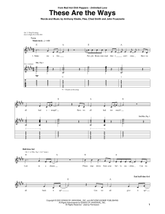 These Are The Ways von Red Hot Chili Peppers (Download) 
