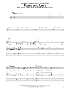 Peace And Love von Red Hot Chili Peppers (Download) 