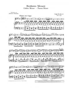 Berühmtes Menuett A-Dur op. 13/5 von Luigi Boccherini 