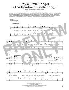 Stay A Little Longer (The Hoedown Fiddle Song) von Bob Wills (Download) 