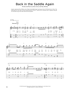 Back In The Saddle Again von Gene Autry (Download) 