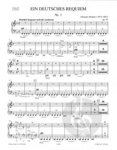 Ein deutsches Requiem op. 45 von Johannes Brahms für Soli (SBar), gemischten Chor und Orchester im Alle Noten Shop kaufen (Einzelstimme) - EP3670ORG