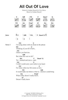 All Out Of Love von Air Supply (Download) 