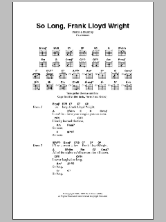 So Long, Frank Lloyd Wright von Simon & Garfunkel (Download) 
