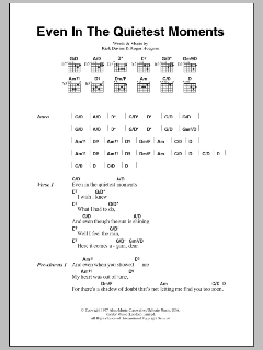 Even In The Quietest Moments von Supertramp (Download) 